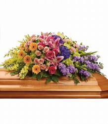 Garden of Sweet Memories Casket Spray Flower Power, Florist Davenport FL